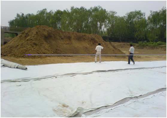水利渠道防渗施工中橙子视频app在线下载膜施工作业
